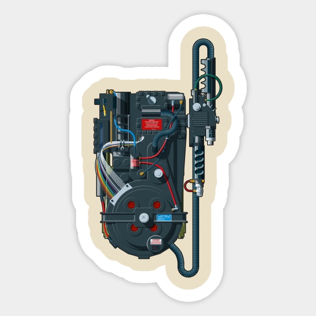 Proton Pack Sticker by Staermose